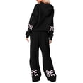 thumbnail image 1 of Valentine's Day Sweatsuits Women 2 Piece Outfit Jogger Set Cute Hoodie Top and Loose Fit Wide Leg Pants Tracksuit Set Trouser Suit Casual Fitness Set Sports Suit with Bow Print, 1 of 5