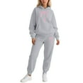 thumbnail image 1 of Valentine's Day Sweatsuits Women 2 Piece Outfit Jogger Set Y2K Cute Hoodie and Pants Tracksuit Set Trouser Suit Casual Leisure Suit Fitness Set Sports Suit Sportswear, 1 of 4