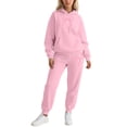 thumbnail image 1 of Valentine's Day Sweatsuits Women 2 Piece Outfit Jogger Set Y2K Cute Hoodie and Pants Tracksuit Set Trouser Suit Casual Leisure Suit Fitness Set Sports Suit Sportswear, 1 of 4