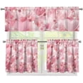 thumbnail image 1 of Valentine''s Day Sweet Heart Kitchen Curtain Tier&Valance Set 36" Length Tier Curtains Rod Pocket Window Valance for Valentine''s Day Living Room Bedroom Decorations,3 Piece Set, 1 of 6