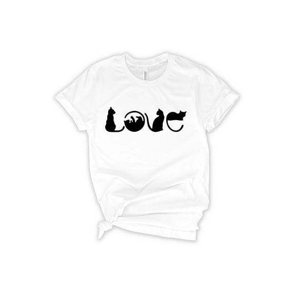 Valentine's Day T-Shirt, Cat Love T-Shirt, Cats Valentine T-Shirt, Valentine's Day Shirts For Mom, Unisex T-Shirt