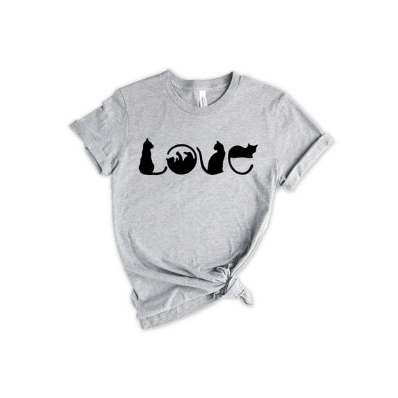 Valentine's Day T-Shirt, Cat Love T-Shirt, Cats Valentine T-Shirt, Valentine's Day Shirts For Mom, Unisex T-Shirt