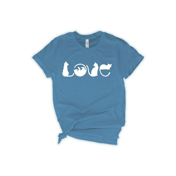 Valentine's Day T-Shirt, Cat Love T-Shirt, Cats Valentine T-Shirt, Valentine's Day Shirts For Mom, Unisex T-Shirt