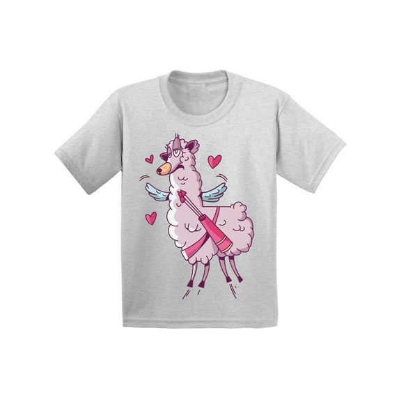 Valentine's Day T-shirt Llama Baby Shirt Girls Boys