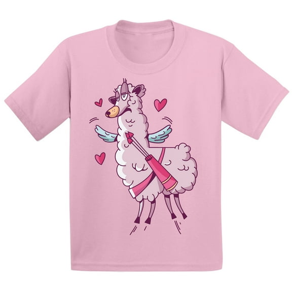 Valentine's Day T-shirt Llama Toddler Shirt for Boys Girls