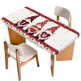 thumbnail image 1 of Valentine's Day Table Cloths for 3 Foot Rectangle Tables, Love Heart Roses Gnomes Romantic Patio Waterproof Elastic Fitted Tablecloths, Washable Rectangular Table Cover for Camping, 1 of 8