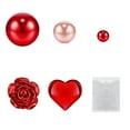 thumbnail image 1 of Valentine's Day Table Decor Heart Ball Vase Filler Set , Including Pearls, Heart Beads, Rose Beads and Water Gel Beads for Wedding Centerpiece, Party Decoration, Floating Candle Display, 1 of 9