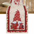 thumbnail image 1 of Valentine's Day Table Runner 120 Inches Long Farmhouse Dress Scarves, Romantic Roses Love Heart Gnomes Rustic Dining Tablerunner for Coffee Table/Kitchen Island/Party Décor, 13" x 120", 1 of 8