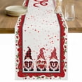 thumbnail image 1 of Valentine's Day Table Runner 36 Inches Long Farmhouse Dress Scarves, Love Heart Roses Gnomes Romantic Dining Tablerunner for Coffee Table/Kitchen Island/Party Décor, Small 13" x 36", 1 of 8