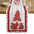 thumbnail image 1 of Valentine's Day Table Runner 36 Inches Long Farmhouse Dress Scarves, Romantic Roses Love Heart Gnomes Vintage Dining Tablerunner for Coffee Table/Kitchen Island/Party Décor, Small 13" x 36", 1 of 8