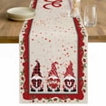 thumbnail image 1 of Valentine's Day Table Runner 48 Inches Long Farmhouse Dress Scarves, Love Heart Roses Gnomes Romantic Rustic Dining Tablerunner for Coffee Table/Kitchen Island/Party Décor, 13" x 48", 1 of 8