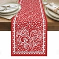 thumbnail image 1 of Valentine's Day Table Runner - 70 Inch Long, Kitchen Dining Table Runner Dresser Scarves, Red Love Retro Country Abstract Art Farmhouse Decor for Coffee Tables Wedding Party Banquet, 1 of 8
