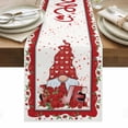 thumbnail image 1 of Valentine's Day Table Runner - 70 Inch Long, Kitchen Dining Table Runner Dresser Scarves, Roses Love Heart Gnomes Romantic Farmhouse Decor for Coffee Tables Wedding Party Banquet, 1 of 8