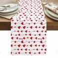 thumbnail image 1 of Valentine's Day Table Runner - 70 Inch Long, Kitchen Dining Table Runner Dresser Scarves, Sweet Love Heart Lines Romantic Red Farmhouse Decor for Coffee Tables Wedding Party Banquet, 1 of 8