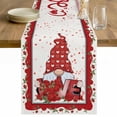 thumbnail image 1 of Valentine's Day Table Runner 72 Inches Long Farmhouse Dress Scarves, Roses Love Heart Gnomes Romantic Dining Tablerunner for Coffee Table/Kitchen Island/Party Décor, 13" x 72", 1 of 8