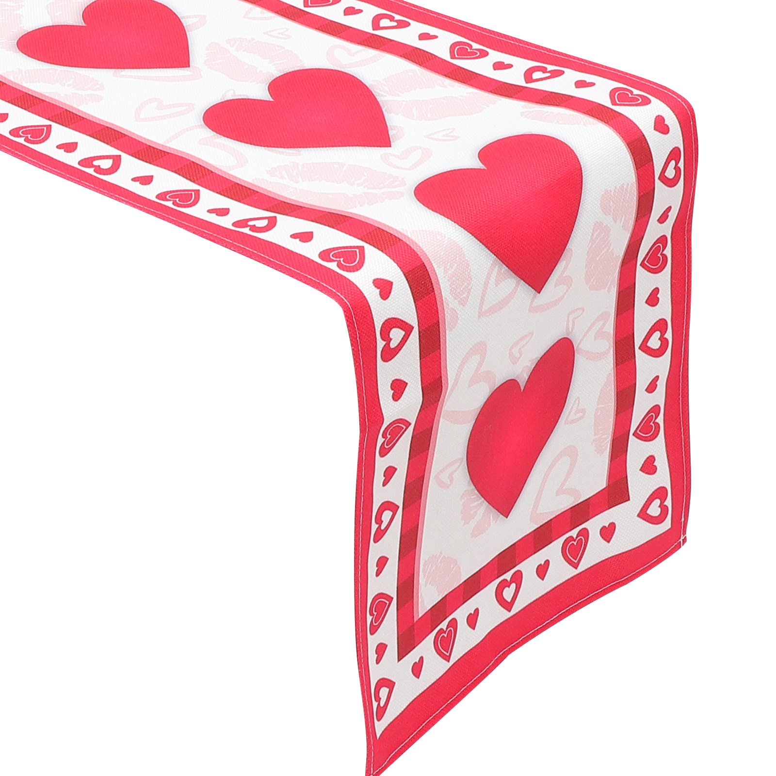 Valentine's Day Table Runner Heart Tablecloth Wedding Ceremony
