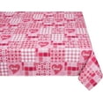 thumbnail image 1 of Valentine''s Day Tablecloth, Pink Love Heart Table Cloth, Plaid Checked Tablecloths, Waterproof Tablecloth Rectangle for Valentine''s Wedding Dinner Party Decoration, 60 x 84 Inch, 1 of 1