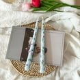 thumbnail image 1 of Valentine's Day Taper Candles, 2 Pack Flower Printed Long Pole Unscented Candlesticks Unique Valentines Day Gifts Romantic Wedding Anniversary Candlelight Dinner Decoration, 1 of 6