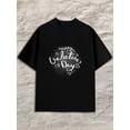thumbnail image 1 of Greenink Valentine's Day Tee for men black Refreshing and lightweight, perfect for summer sports and leisure wear Classic Unisex Shirt Printed tshirts Fashion Unisex Shirt Graphic tshirts, 1 of 7