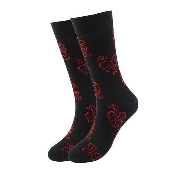 Valentine’s Day Thermal Stockings for Women Support for Nurses Compression Soft Thigh High Springs Hiking Funny Socks Red