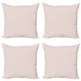 thumbnail image 1 of Ambesonne Love Throw Pillow Cover 4 Pack, Stripe Sketch Heart, 24", Pale Pink and Black, 1 of 5