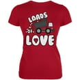 thumbnail image 1 of Valentine's Day Truck Loads of Love Juniors Soft T Shirt Red LG, 1 of 1