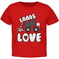 thumbnail image 1 of Valentine's Day Truck Loads of Love Toddler T Shirt Red Toddler Size 5/6, 1 of 1