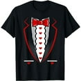 thumbnail image 1 of Valentine's Day Tux Funny Tuxedo Costume T-Shirt, 1 of 5