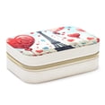 thumbnail image 1 of Valentine's Day Velvet Portable Jewelry Box with Removable Compartment - Necklace, Earring, and Travel Organizer - Gift, 1 of 7