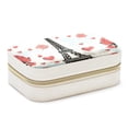 thumbnail image 1 of Valentine's Day Velvet Portable Jewelry Box with Removable Compartment - Stylish Gift, Display Case, and Decorative Box, 1 of 7