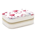 thumbnail image 1 of Valentine's Day Velvet Portable Storage Box with Removable Compartment – Jewelry Display, Earring Holder, Necklace Holder – Great Gift, 1 of 7