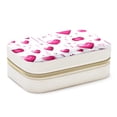 thumbnail image 1 of Valentine's Day Velvet Portable Storage Box with Removable Compartment - a Stylish Decorative Box, Bracelet Holder, and Jewelry Stand - Gift, 1 of 7