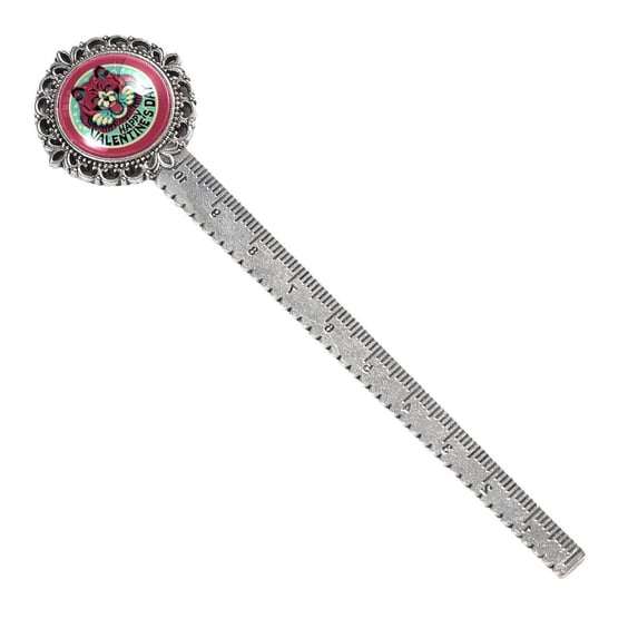 Valentine's Day Vintage Silver Lace-Edged Bookmark - Gift for Readers and Book Lovers