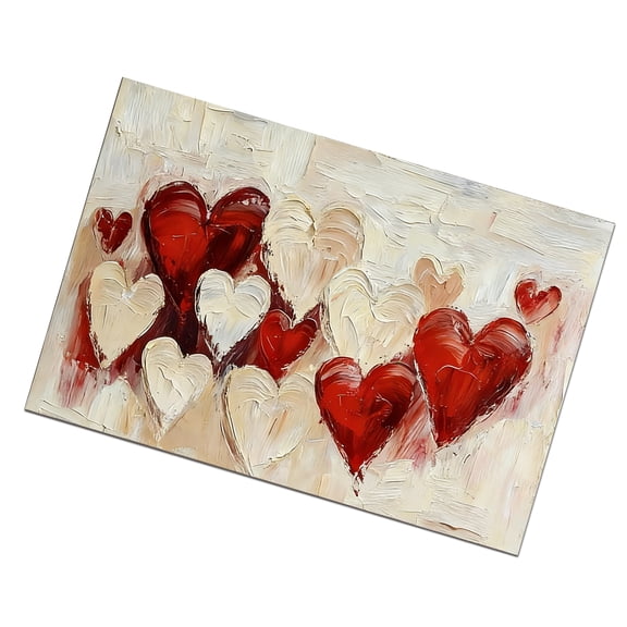 Valentine's Day Wall Art Prints Abstract Art Picture Painting Heart Love Posters Canvas Print Wall Decors Valentine Gift