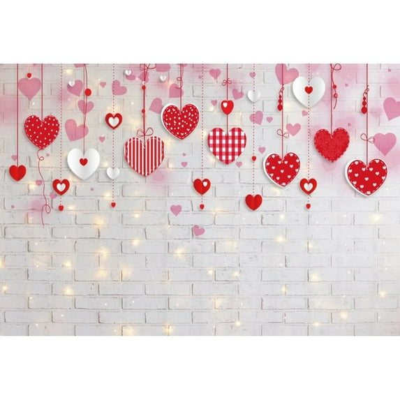 Valentine's Day Wedding Stage Background Sweet Love Red Rose Baby Birthday Party r Photography Backdrops For Photo Studio