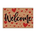 thumbnail image 1 of Valentine's Day Welcome Doormat, Indoor Outdoor Love Rug with Heart Design, Romantic Entrance Mat for Home Front Porch Decoration, 1 of 7