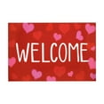thumbnail image 1 of Valentine's Day Welcome Doormat, Red and Heart Sweet Love Indoor Outdoor Entrance Mat, Front Porch Rug for February Romance, Housewarming Greetings Gift, Home Decor, Non-Slip,A, 1 of 2