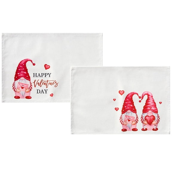 Valentine's Day Whimsical Gnome Printed Tabletop Collection