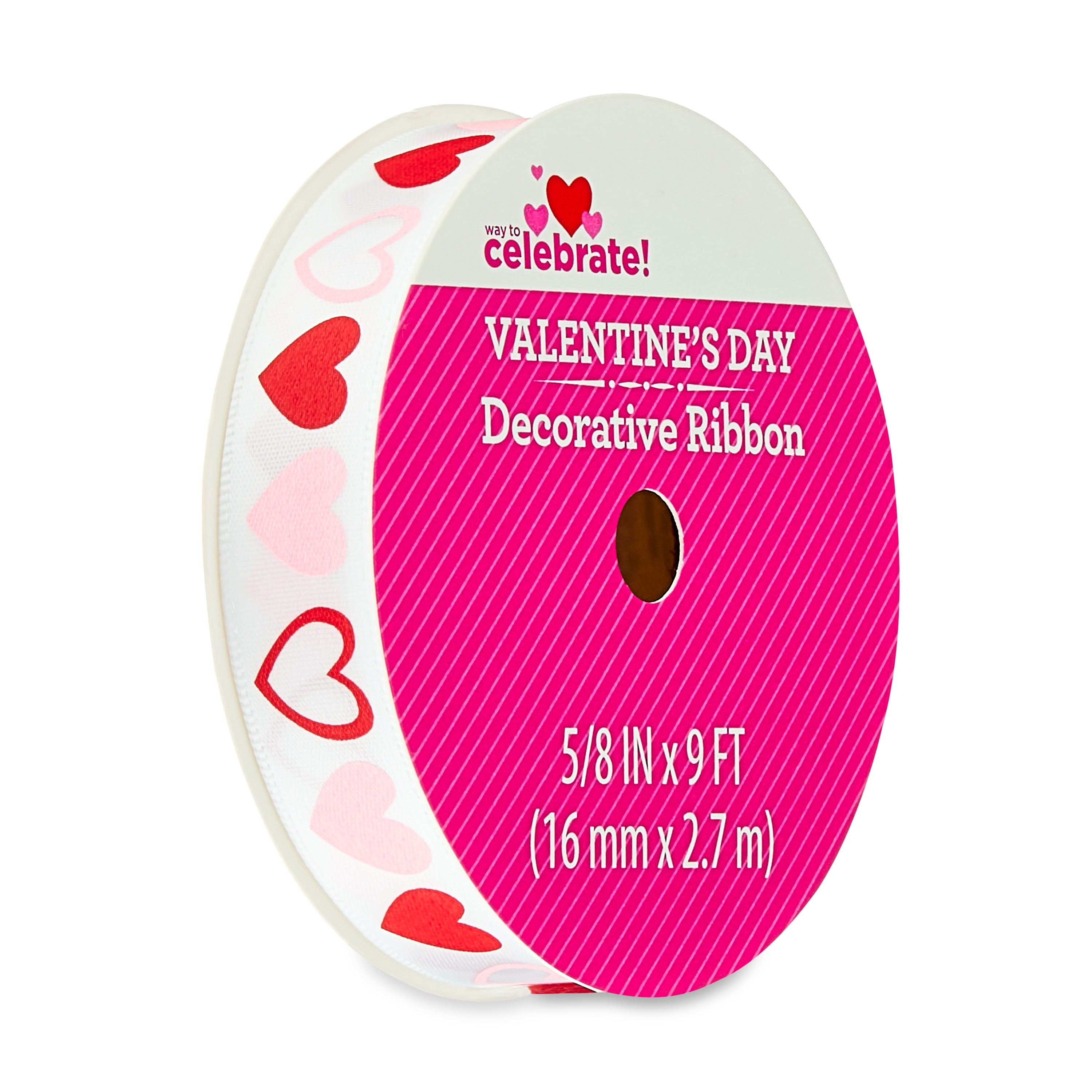 Valentine s Day White Satin Polyester Ribbon 5 8 X 9 By Way To valentine-s-day-white-satin-polyester-ribbon-5-8-x-9-by-way-to
