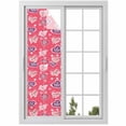 thumbnail image 1 of Valentine's Day Window Privacy Film, Pink Purple Love Romantic Heart Static Cling UV Sun Blocking Heat Control Window Tint Day and Night, Non-Adhesive One Way Windows Privacy Cover 17.7''x78.7'', 1 of 7
