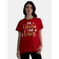 thumbnail image 1 of Valentine’s Day Women's Graphic Tee from Way to Celebrate, Sizes S-XXXL, 1 of 4