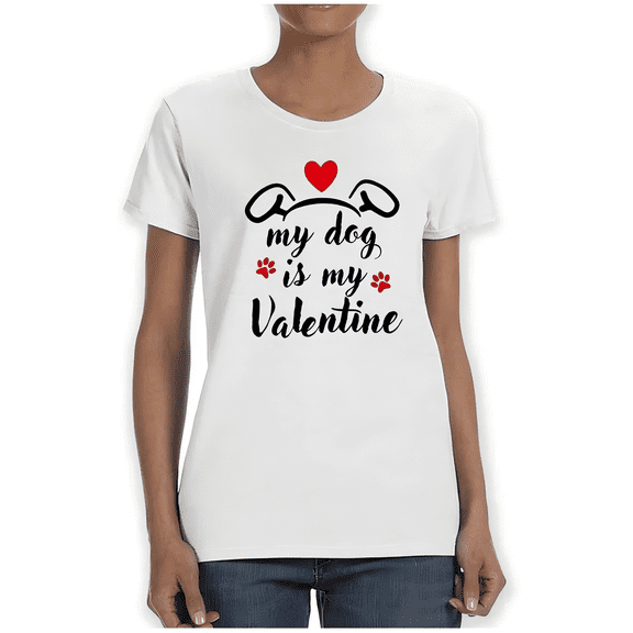 Women’s Valentine’s Day Short Sleeve T-shirt,Heart Print Shirt
