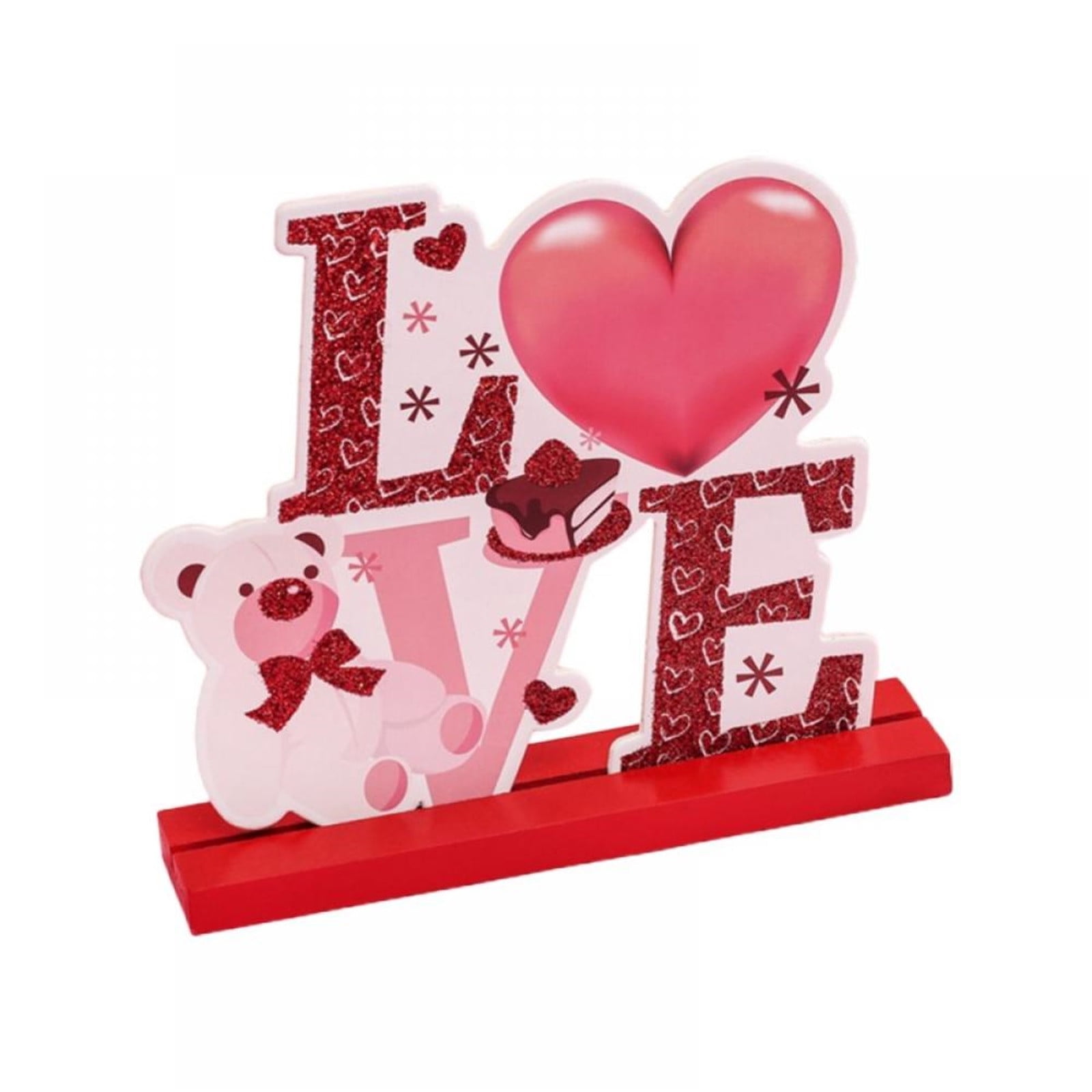 Wood Sign Decorations, Romantic Tabletop Decor, Table Centerpiece