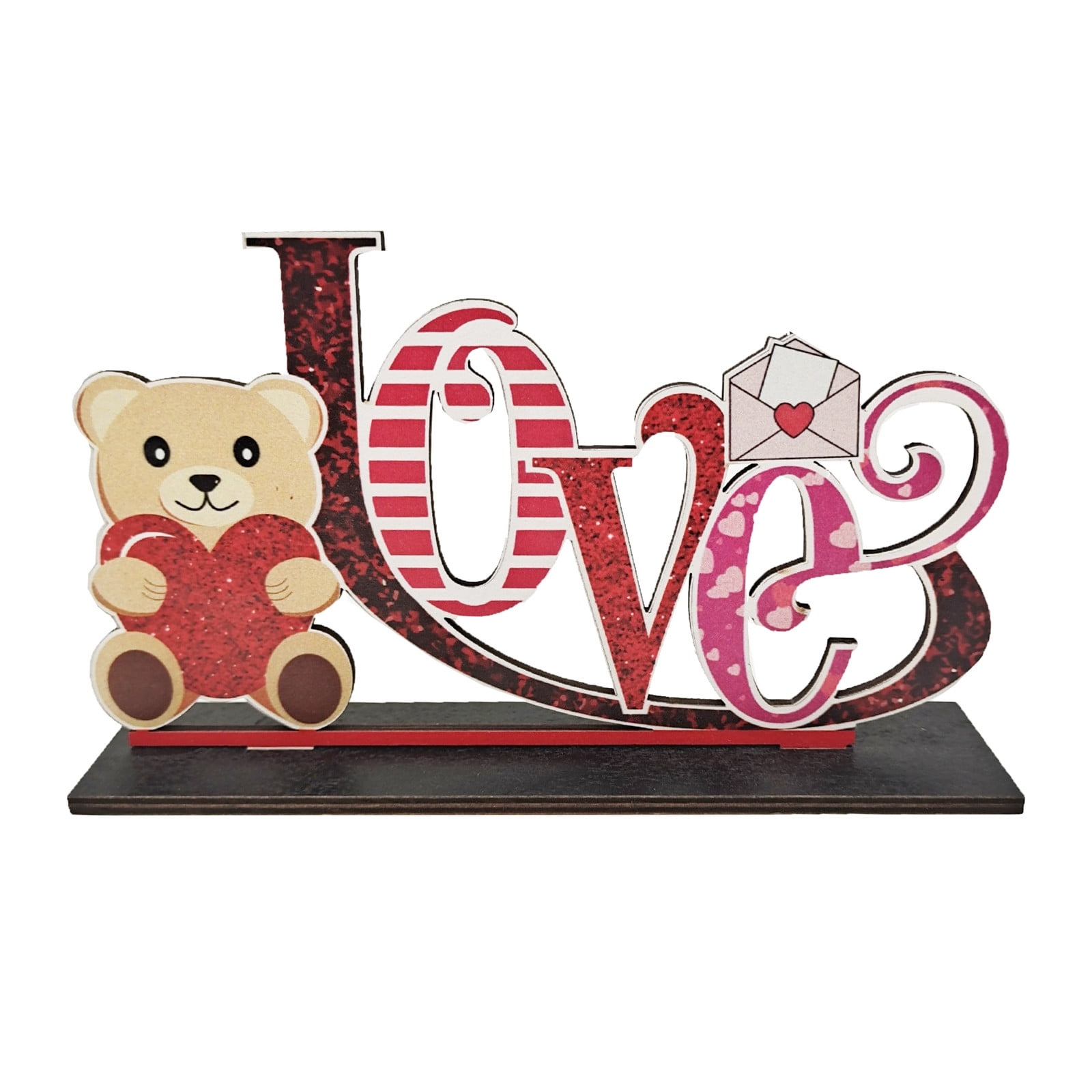 Wood Sign Decorations, Romantic Tabletop Decor, Table Centerpiece