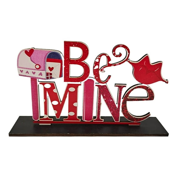 Valentine's Day Wood Sign Decorations, Romantic Valentine Tabletop Decor, Valentine Table Centerpiece Decorations, Valentine Day Gnome Heart XOXO Wooden Block Decor