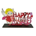 thumbnail image 1 of Valentine's Day Wood Sign Decorations, Romantic Valentine Tabletop Decor, Valentine Table Centerpiece Decorations, Valentine Day Gnome Heart XOXO Wooden Block Home Decor, 1 of 2