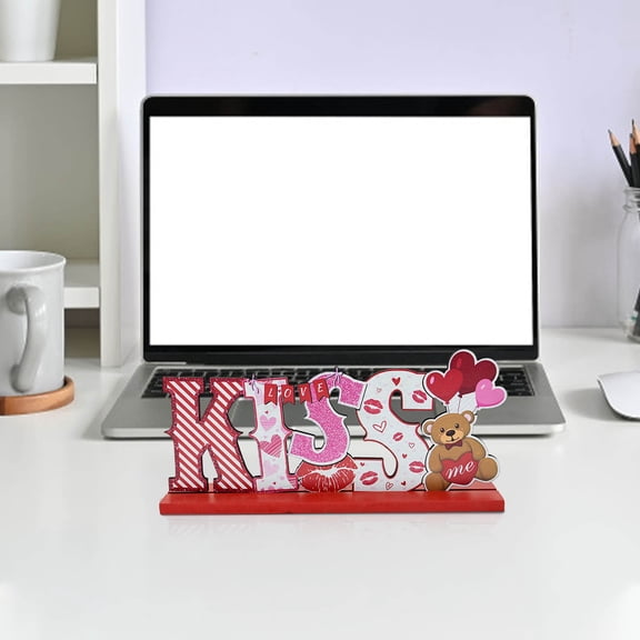 Valentine's Day Wooden Decorations | Craft Kit for Home & Tabletop | Romantic Holiday Ornament Set of 1