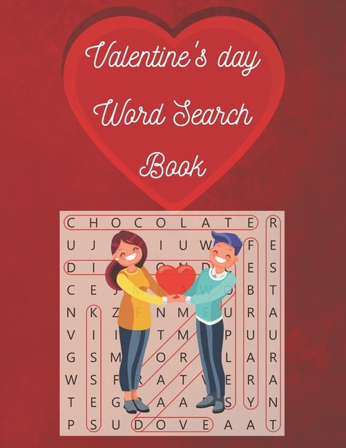 Valentine's Day Word Search Book: Large Print / valentine word searches / Gift for Girl and Women, Kids and adults , (Paperback)