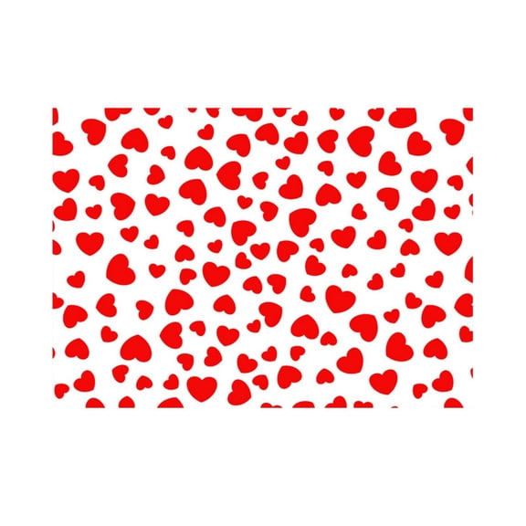 Valentine's Day Wrap Paper Roll for with Heart Patterns Quality Large Sheet for Craft Valentine Decor Home Decor