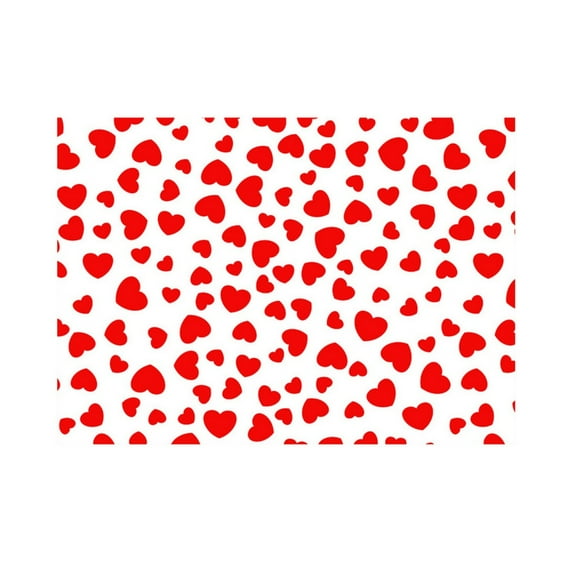Valentine's Day Wrap Paper Roll for with Heart Patterns Quality Large Sheet for Craft Valentine Decor Home Decor